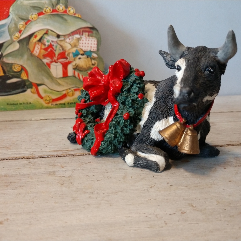 Tom Ruble Silver Deer Christmas Animals Collection Cow Bull